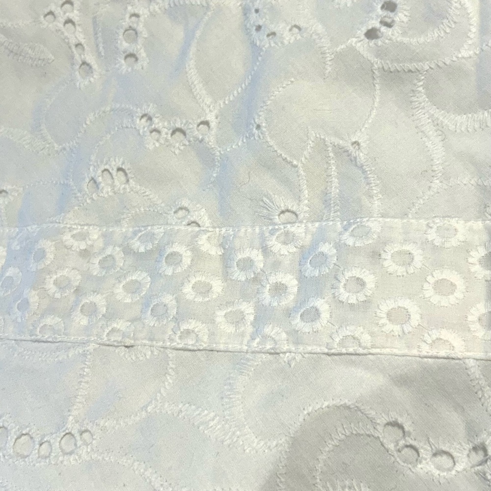 Vanessa Fox White Eyelet Sleeveless Sundress with Halter Neckline - Picture 8 of 9
